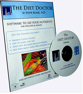 Diet Doctor, software for analyzing nutrition in diets by Steve Blake 